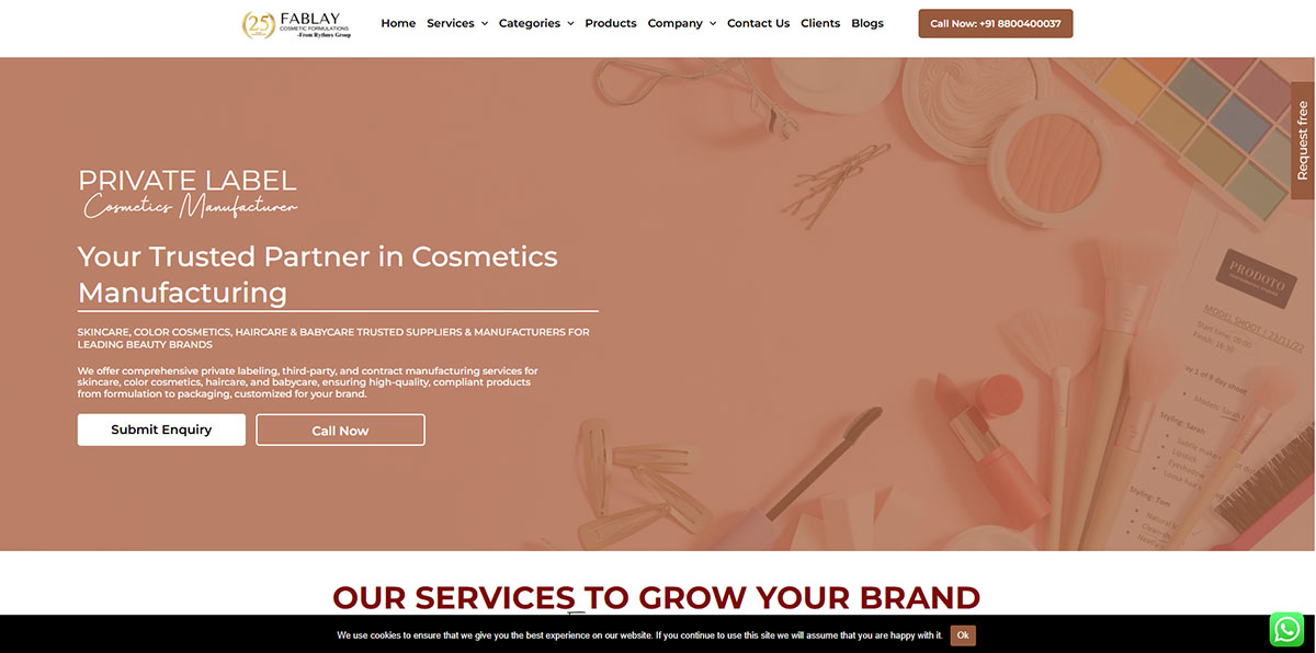 Cosmetics Manufacturers in India